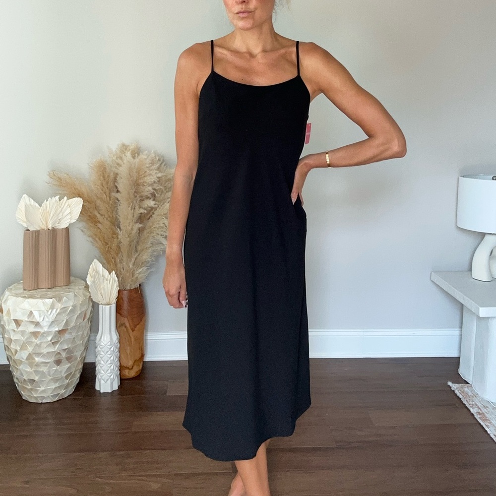 NWT Spanx reversible midi slip dress